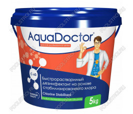 Дезинфектант на основе хлора быстрого действия AquaDoctor C-60 5 кг