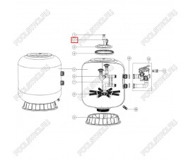 Крепежная планка для смотрового окна фильтра Aquaviva L1200-2500